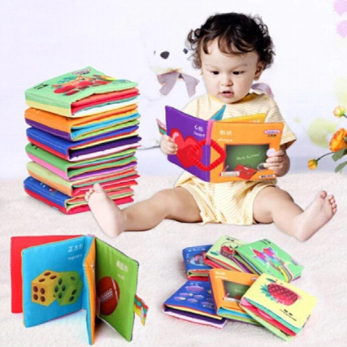 Soft Cloth Animal Recognize Baby Intelligence Development Learn Picture Cognize Book For Children Learning Education 1