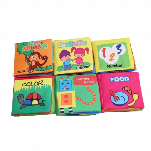 Soft Cloth Animal Recognize Baby Intelligence Development Learn Picture Cognize Book For Children Learning Education 2
