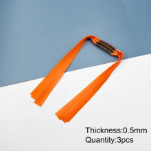 3pcs/6pcs Powerful Resilient Rubber Flat Elastic Band for Slingshot Catapult Latex Tape Outdoor Shooting Accessories 0.5mm-1.2mm