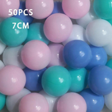 7CM/50PCS Eco-Friendly Colorful Ball Pits Soft Plastic Ocean Ball Transparent Water Ocean Wave Ball Toys For Children Kid Baby
