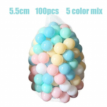 100/200Pcs 5.5cm And Safe Soft Plastic High-quality Ocean Balls For Baby Playpen Colorful Soft Stress Air Juggling Ball Pool