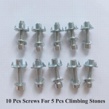 10 Pcs Toys for Kids Rock Plastic Wood Wall Climbing Stones Kids Toys Games Climbing Wall Hand Feet Holds Grip Kits Child Game