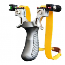 High Precision Laser Aiming Slingshot High Precision Outdoor Catapult With Flat Rubber Band For Outdoor Shooting Sports