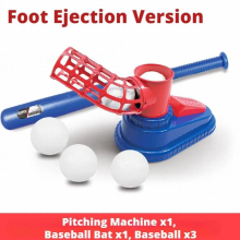 Kids Baseball Launcher Outdoor Sports Toys Foot Ejection Automatic Pitching Machine Educational Ball Training Game Toy