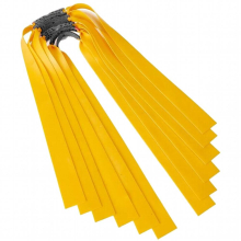 6pcs Sligshot Flat Elastic Band 0.75mm Nature Rubber Hoses Replacement Flat Catapult Slingshot Catapult Accessories