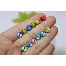 (Multicolor, M15-25cm) arrvial--10pairs/lot 8mm/10mm/12mm/15mm/16mm half round glass cat eyes with pin for plush doll--size option
