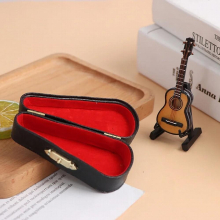 Mini Classical Guitar Model Folk Musical Instruments Ornaments Men Women Doll House Mini Musical Instrument Model