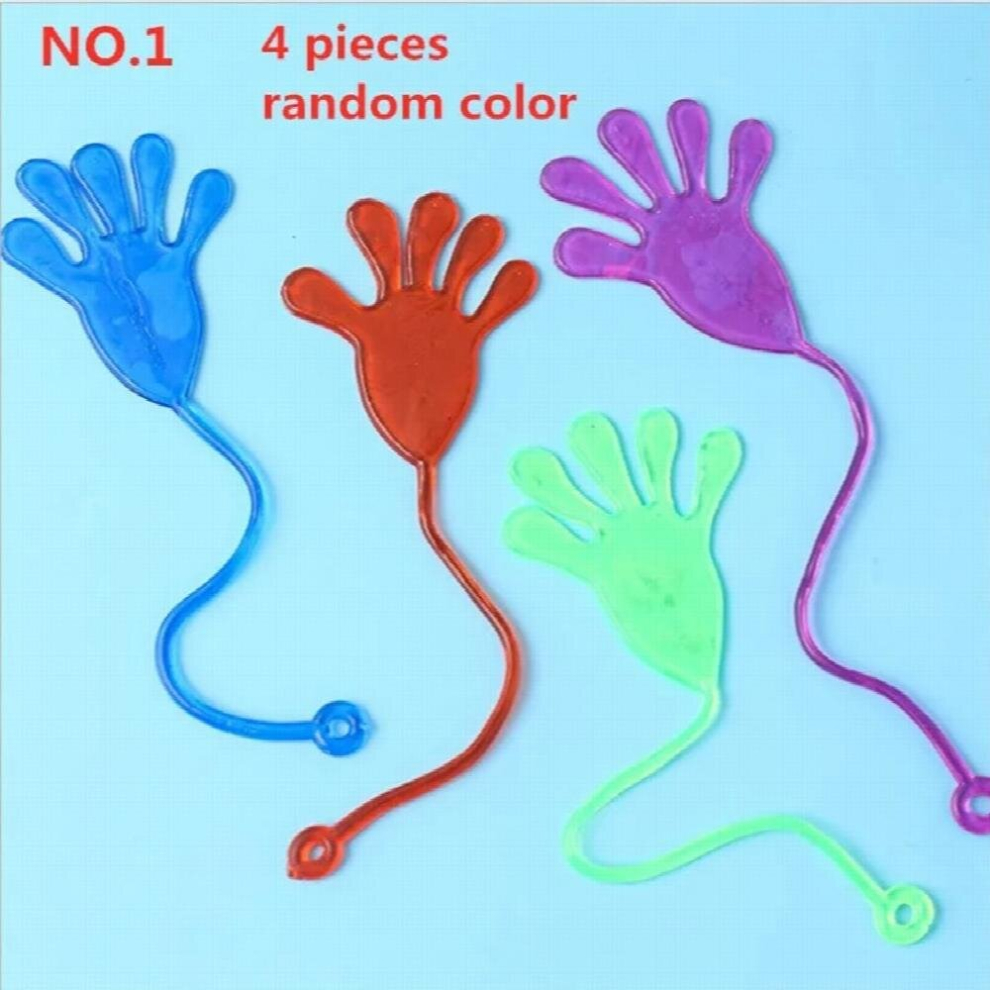 4pcs/12pcs Elastically stretchable sticky palm poop Climbing Tricky hands toys