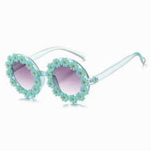 Kids Sunglasses Children Round Flower Sunglasses Girls Boys Baby Sport Shades Glasses UV400 Outdoor Sun Protection Eyewear