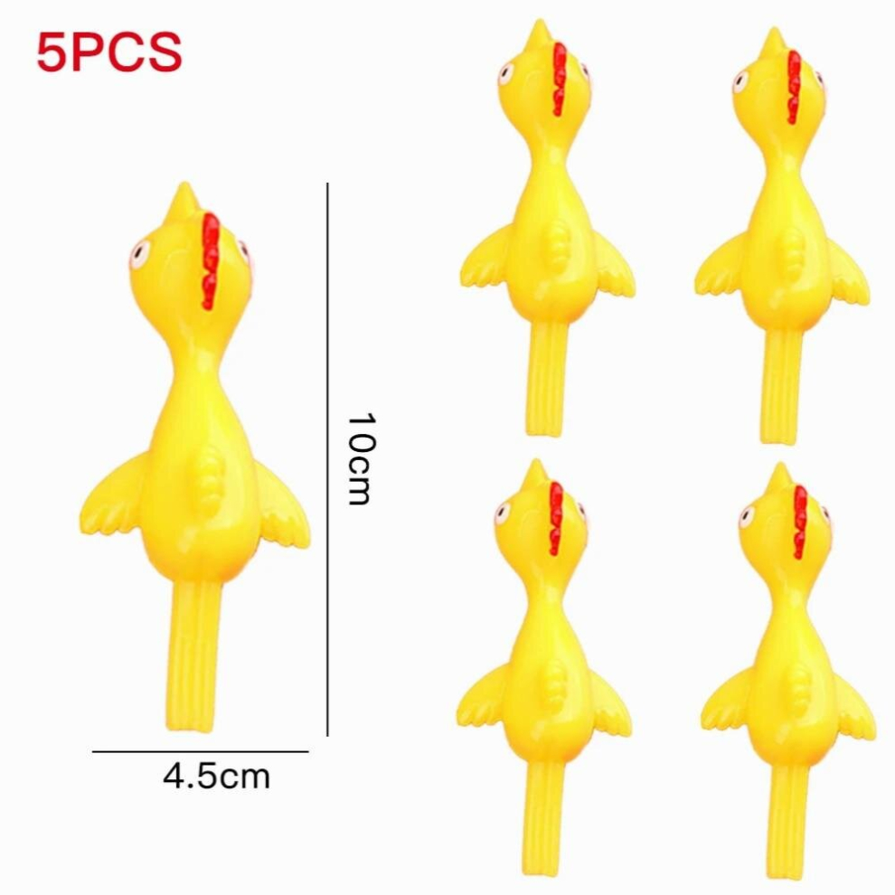 Anti Stress Toys Hand Catapult Turkey Tricky Toys Slingshot Chick Elastic Soft Sticky Toys Funny Fidget DecompressionToys