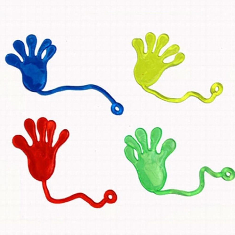 5-20Pcs Elastically Stretchable Sticky Palm Climbing Tricky Hands Toys Mini Sticky Hands Toys For Children Party Favors Toys