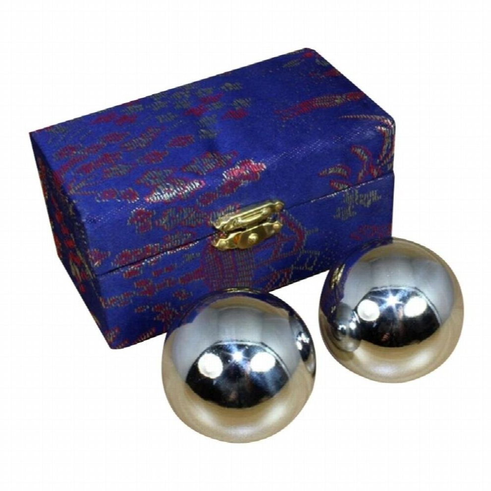 One Pair Chinese Health Balls Baoding Iron Ball Massage Balls For Hand Therapy Exercise and Stress Relief