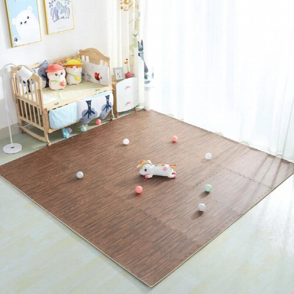 (, 180Cm*180Cm) Baby Foam Puzzle Play Gym Mat Kids Toys Playmat Carpet For Childrens Wooden Interlocking Crawling Exercise Soft Rugs Thicken White