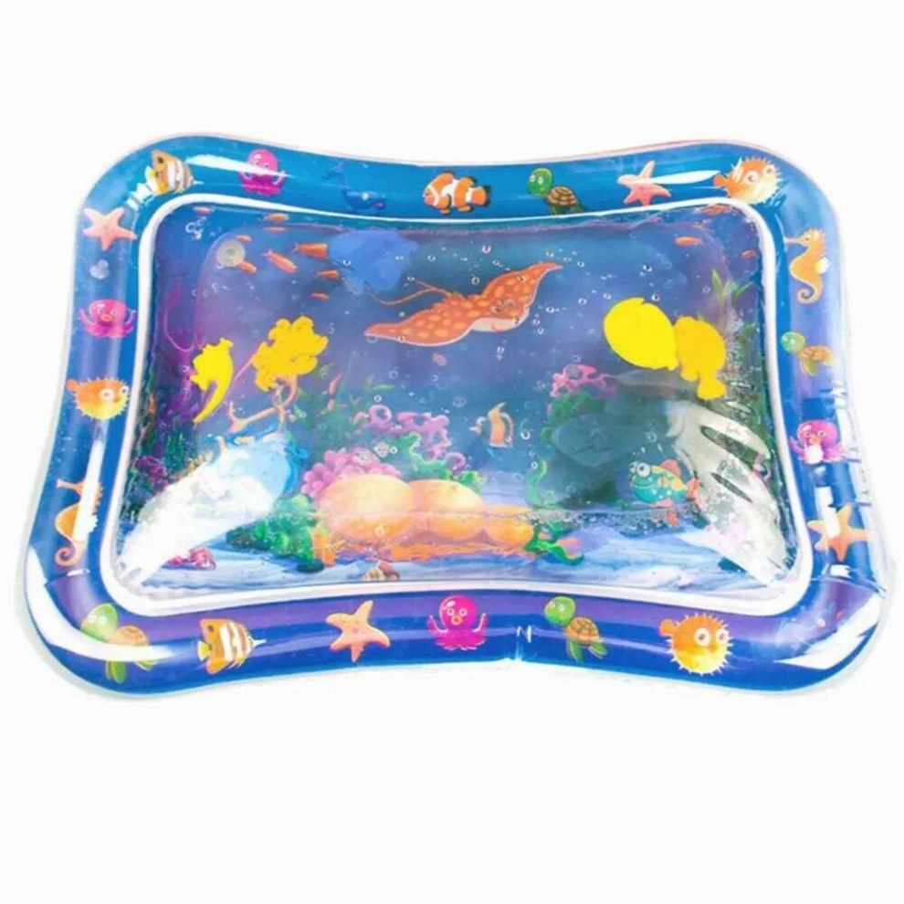 Baby Kids Water Play Mat Inflatable Thicken PVC Infant Tummy Time Playmat Toddler Baby Fun Water Activity Play Center Ice Mat
