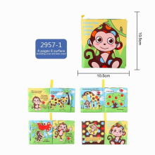 Childrens Enlightenment Cloth Book Audio Paper Toy Early Education Puzzle Waterproof Baby Learning Animal Cognition Soft Books