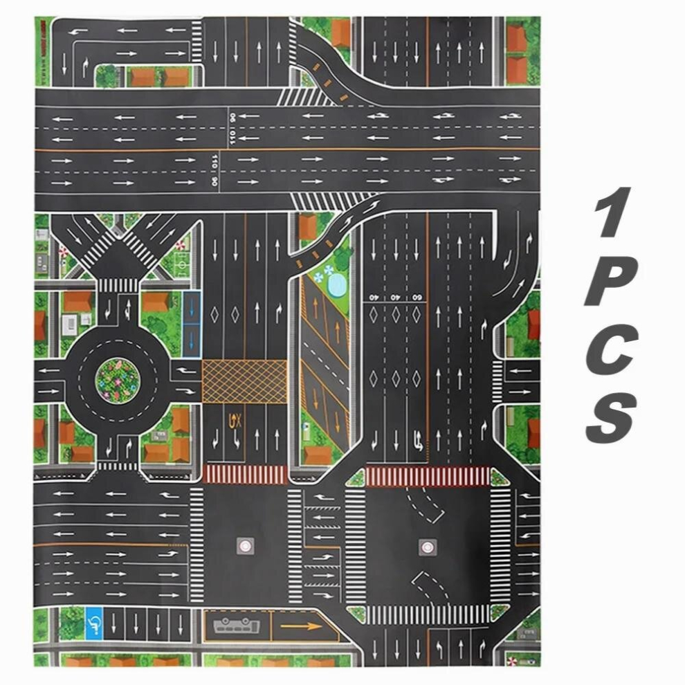 Spliceable Urban Traffic Baby Play Mat Children City Road Car Track Crawling Game Mat Foldable Educational Playmat Floor Carpet