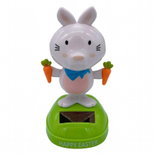 Funny Solar Powered Dancing Swing Rabbit Doll Swing Animated Bobble Dancer Toy Car Interior Home Decor For