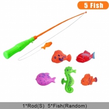 Children Boy girl fishing toy set suit magnetic play water baby toys fish square for kids GYH