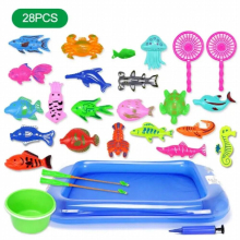 Magnetic Fishing Toy Childrens Play Water Game Toy Set Bathing Swim Pool Outdoor Fun Parent-child Interactive Toy Gift For Kids