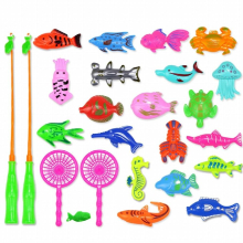 Magnetic Fishing Toy Childrens Play Water Game Toy Set Bathing Swim Pool Outdoor Fun Parent-child Interactive Toy Gift For Kids