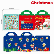 Creative DIY Scene Stickers Book Childs Hands-on Educational Toys Puzzle Stickers Sorters Reuse Dress Up Stickers Gift