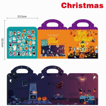 Creative DIY Scene Stickers Book Childs Hands-on Educational Toys Puzzle Stickers Sorters Reuse Dress Up Stickers Gift