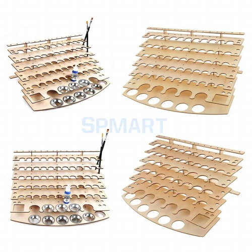 Paint Bottles Rack Model Organizer Painting Brushes Storage Holder Tools Stand 1