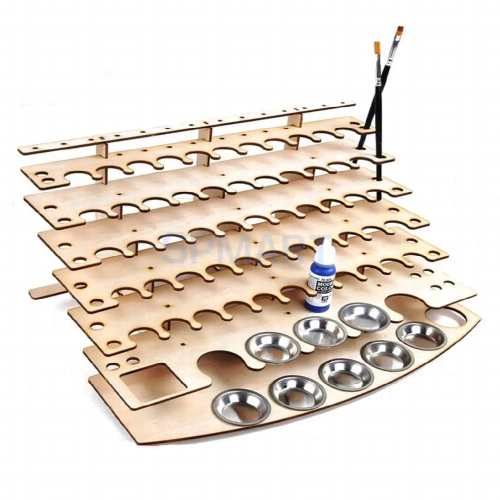 Paint Bottles Rack Model Organizer Painting Brushes Storage Holder Tools Stand 2