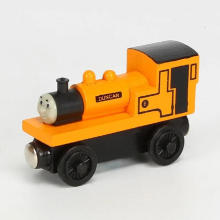 Wood Magnetic Wooden Train Toy Wooden Trains Car Magnetic Toys Christmas Gift for Kids Children Fit Wood Biro Tracks