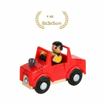 1PC Wooden Magnetic Train Car Locomotive Toy Wood Railway Car Truck Accessories Fit Biro Wooden Tracks Toys for Children