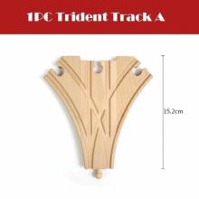 1pcs Wooden Track Parts Beech Wooden Train Track Racing Railway Train Toys Accessories fit for Tracks for Children Gift
