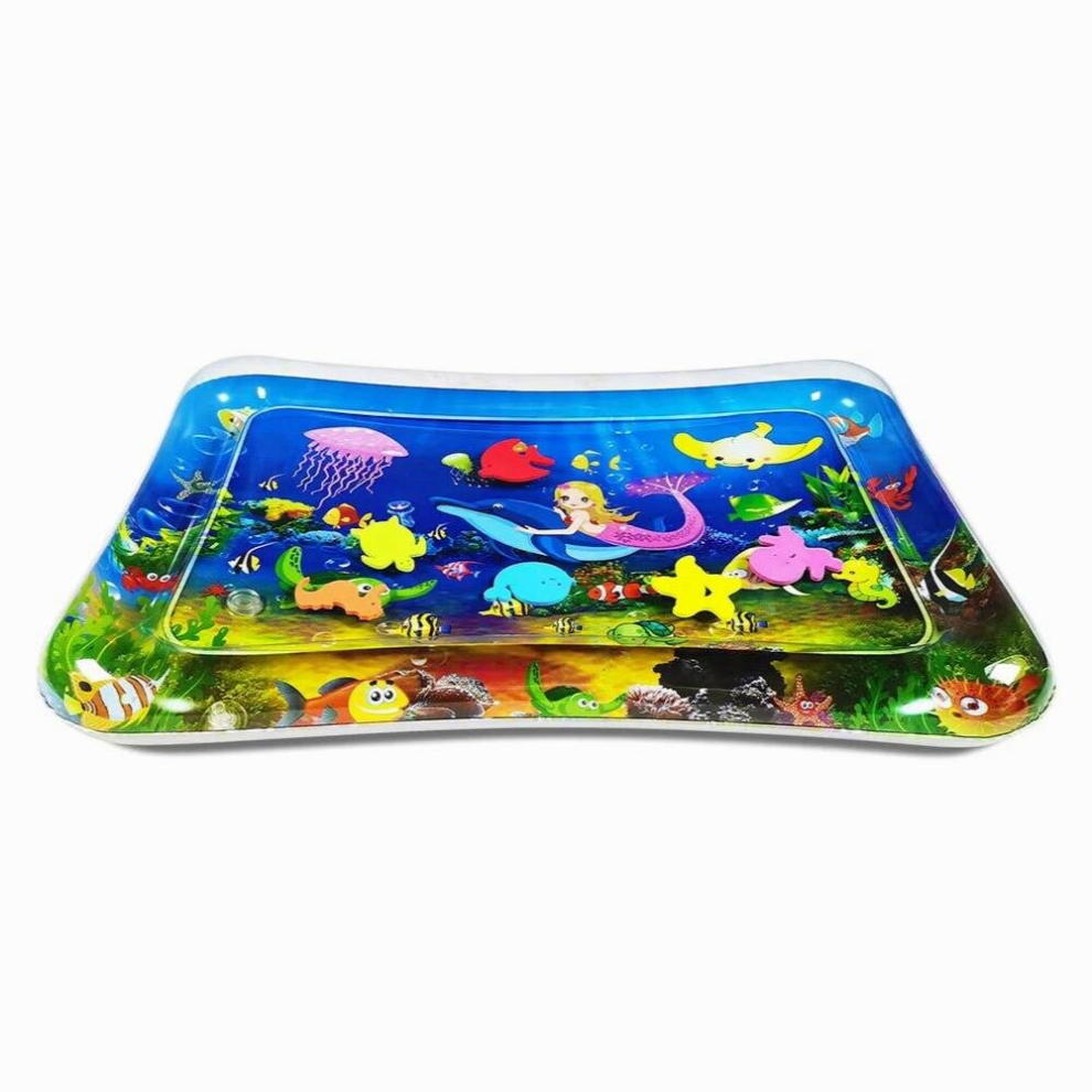 Childrens Mat Baby Water Play Mat Inflatable Toys Kids Thicken PVC Playmat Toddler Activity Play Center Water Mat for Babies