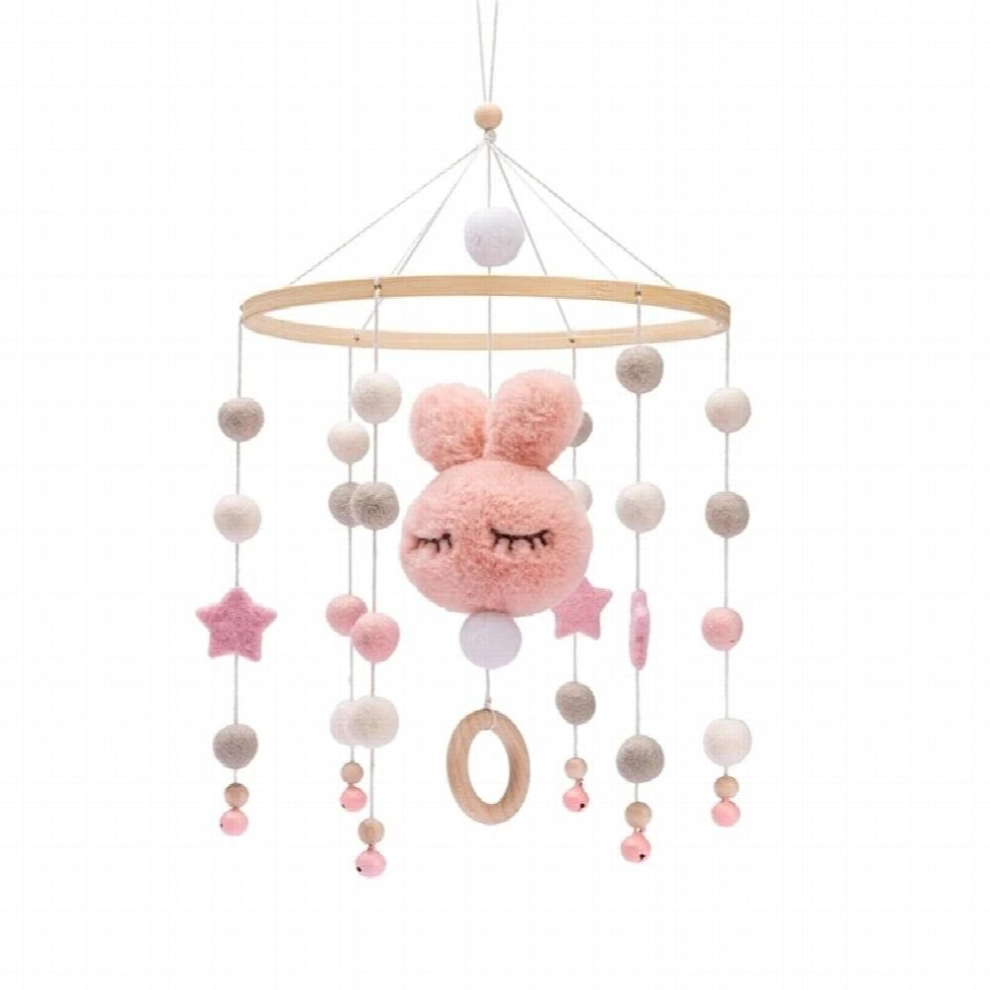 7Pc Assembly Rattles Bracket SetInfant Crib Mobile Bed Bell Bracket Protection Newborn Baby Toys Wooden Bed Bell Accessories