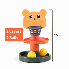 Baby Toy Rotating Rolling Ball Gliding Tower Toddler Toy Rotating Early Educations Track Ball Stacking Toy For Children