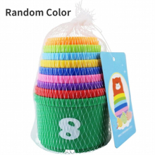Children Puzzle Pyramid Tower Cup Stacking Duck Toys Baby Montessori Educational Beach Kids Pool Bathtub Toy 0-12 Month Boy Gift