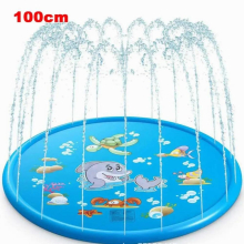 Summer Outdoor Garden Lawn Sea Animal Inflatable Cold Water Spray Kids Sprinkler Interactive Play Game Pad Mat Tub Bath Toys