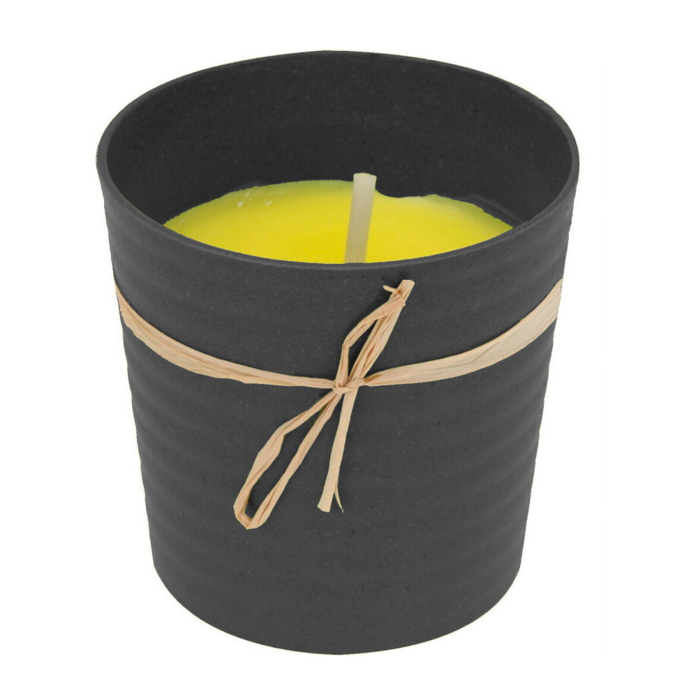 (Black) Citronella Candles Jar Outdoor Garden Citronella