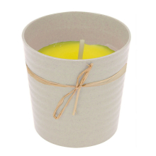 (Cream) Citronella Candles Jar Outdoor Garden Citronella