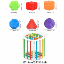 Baby Colorful Shape Blocks Sorting Game Montessori Learning Educational Toys for Children Bebe Birth Infant 0 12 Months Gift