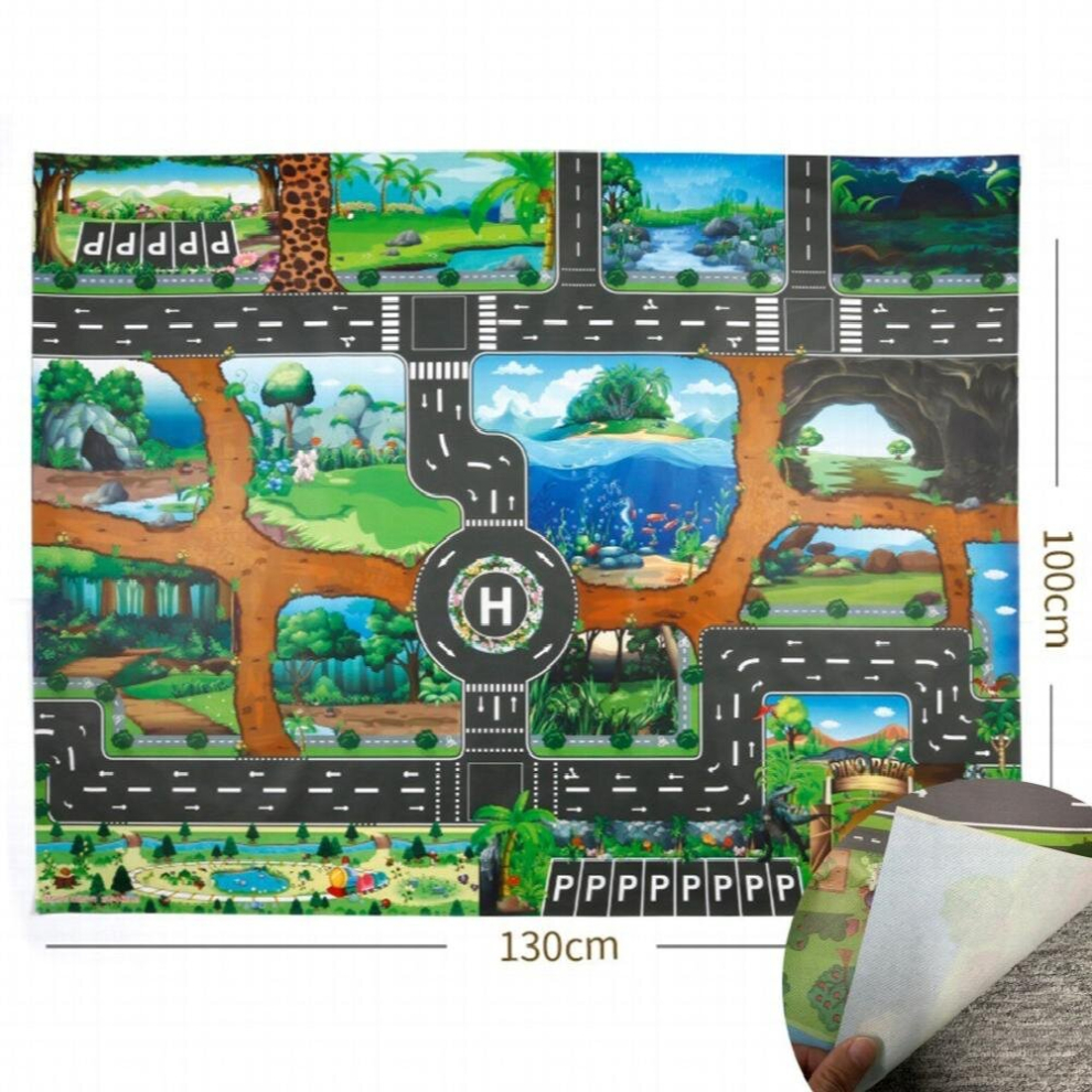 Children Toy Baby Non-Toxic Crawling Rugs Toddler Dinosaur Waterproof Carpet Kids Floor Portable Map Interactive Playmat 100x130