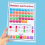 8 Theme Educational Math A4 Posters Add Subtract Multiply Divide Shape Elementary School kids Learning Toy Classroom Decoration 4
