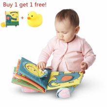 Soft Elephant Book Three-Dimensional Puzzle Early Education Tooth Tape Baby Cloth Books for Children Stuffed Plush Baby Book 29