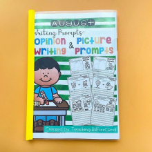 All Year 12 Months Writing Prompts Opinion In English Language Arts, Creative Writing Worksheets Workbook 1st Learning
