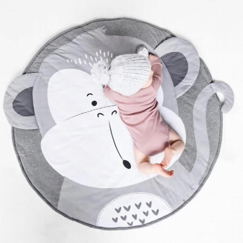 Creative Animals Baby Play Mat Toys Round Carpet Rugs Cotton Playmat Newborn Infant Crawling Blanket Kids Room Decor