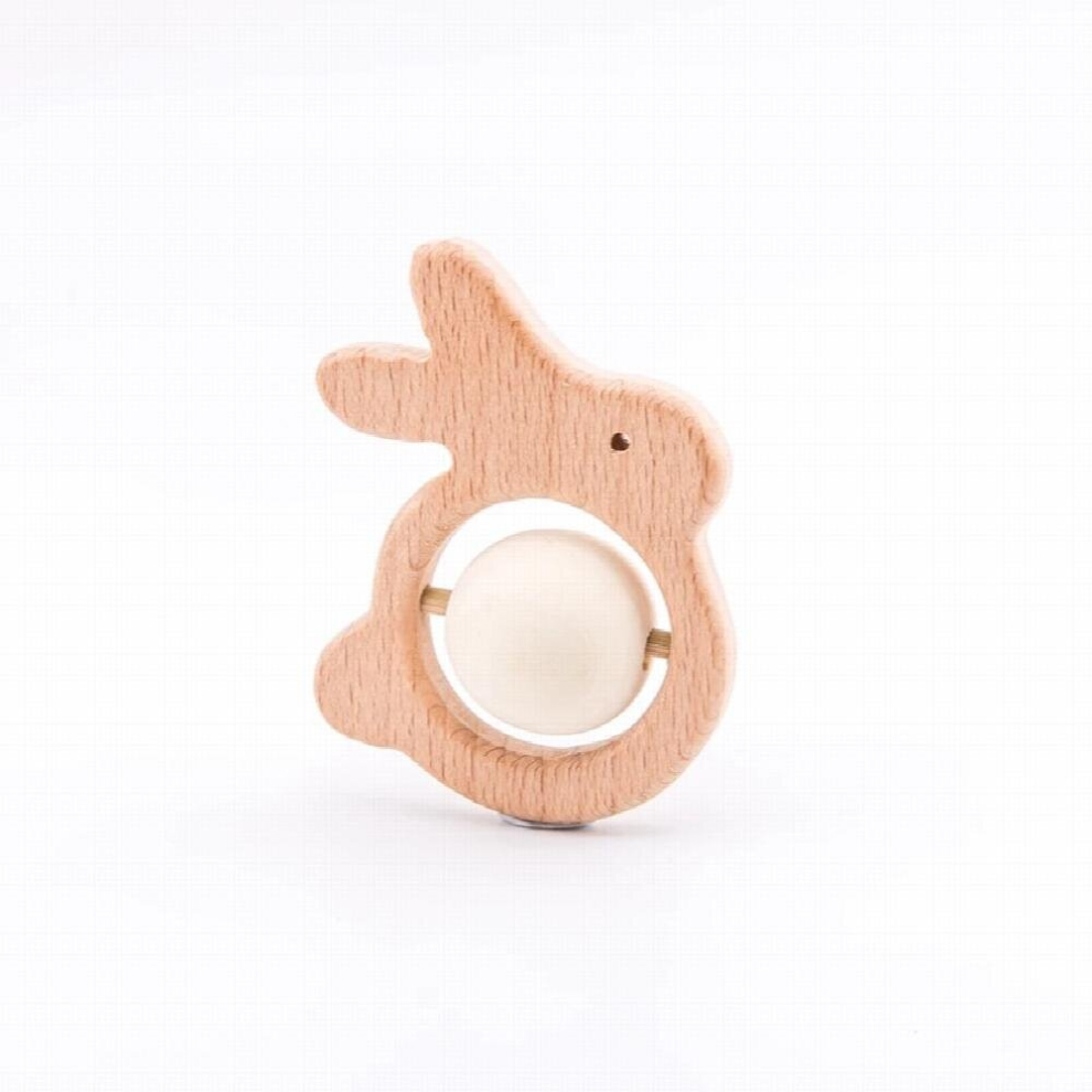 Baby Molar Toys Cartoon Animals Shape Food Wooden Teething Toys For Newborn Montessori Rattles Baby Teethers Toys