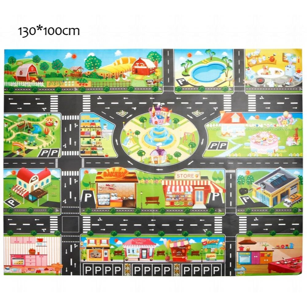 Large City Traffic Car Park Mat Play Kids Rug Developing Baby Crawling Mat Play Game Mat Toys Children Mat Playmat Puzzles GYH