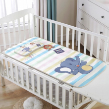Folding Infant Cartoon Car Sleeping Mat Summer Double-Sided Thick Baby Pad Kindergarten Children Bed Giraffe Viscose Fiber