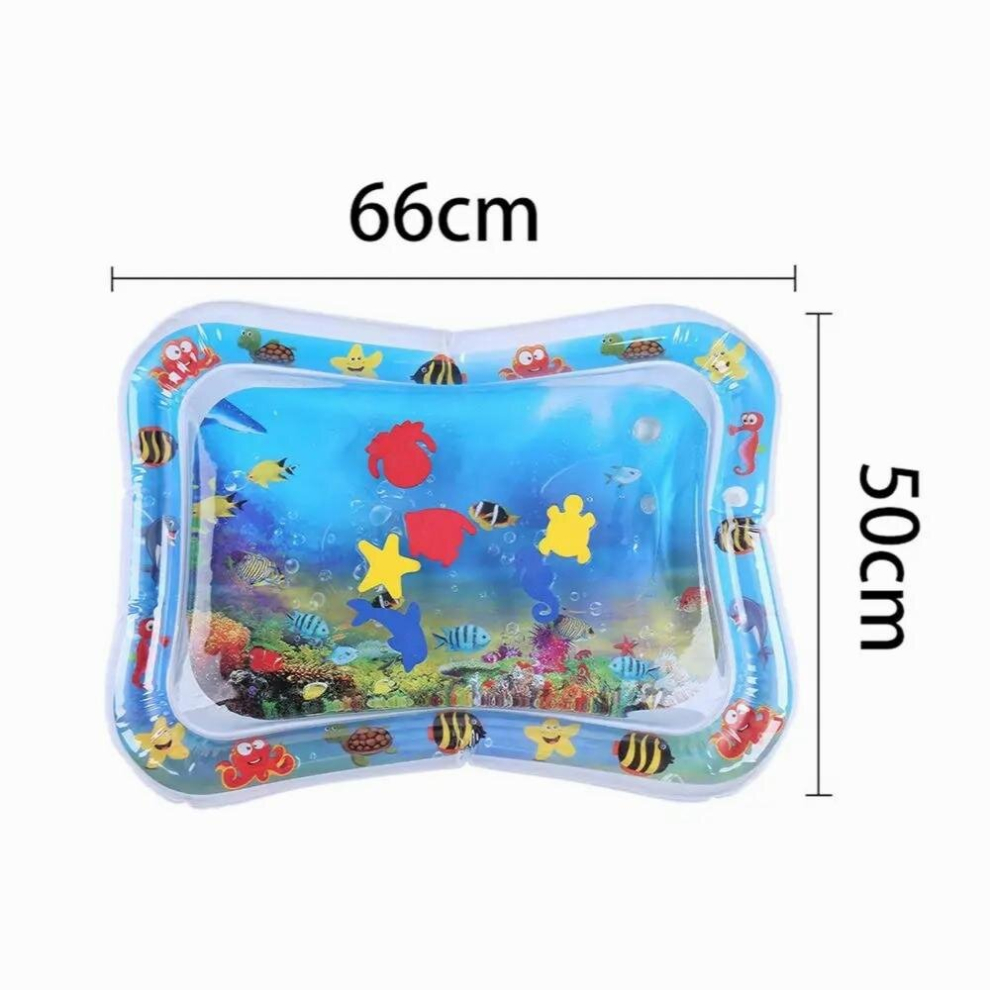 Baby Kids Water Play Mat Inflatable Infants Tummy Time Playmat playmat Toddler for Baby kid Fun Activity Play Center Dropsing