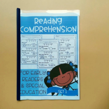 Reading Comprehension Early Reader Educational Children Learn English Homework Interactive Phonics Coloring Practice Workbook