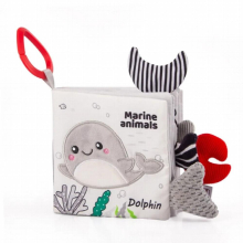 Baby Kids Fabric Books Early Learning Educational Cloth Book 0-12 Months Develop Cognize Animal Tails Reading Toy